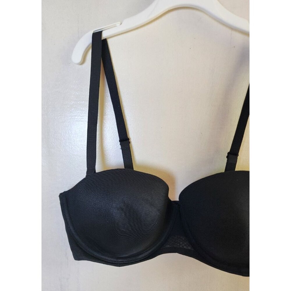 New Auden Women's Black Underwire Lightly Line Bra Adjustable Straps Size 36B - Picture 2 of 4